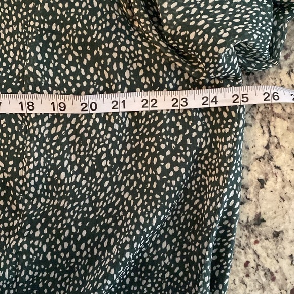 Joie Green Arctic Animal Spot Balloon Long Sleeve Dress XXL RR8 - Picture 13 of 13